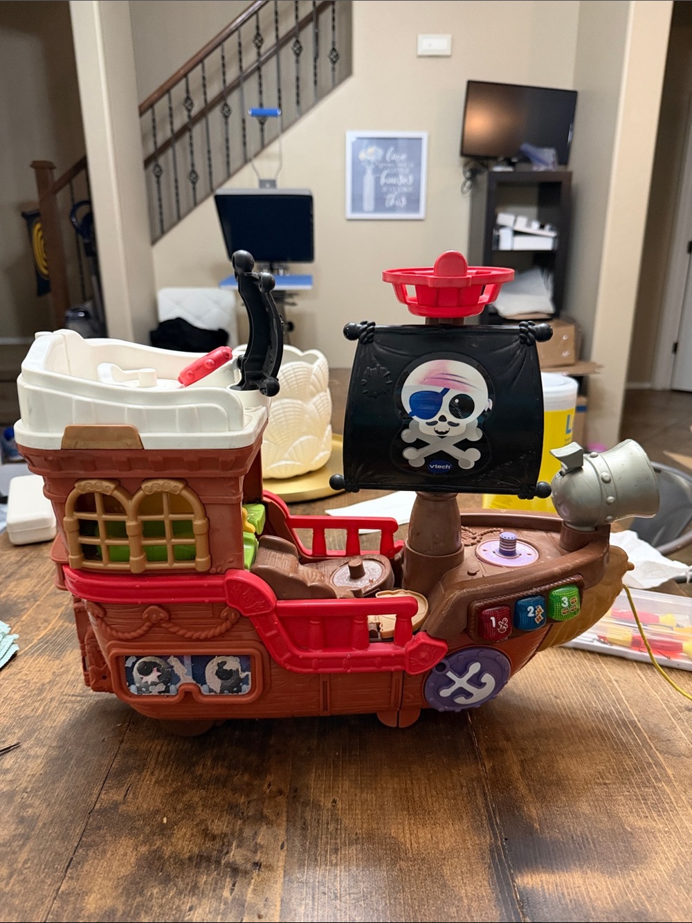 VTech Pirate Playship Toy - Black & Red